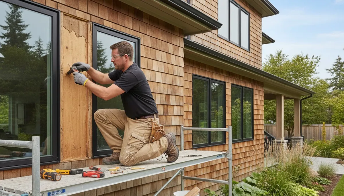Professional wood rot repair on Berkeley CA home exterior by expert house painters